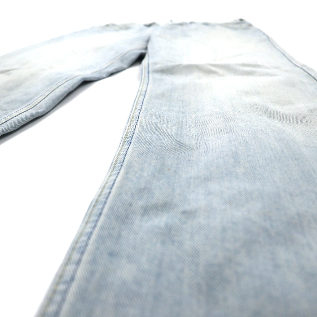 Lee RIDERS Denim pants L Blue Cotton Leather patch Zip fly