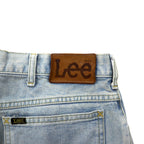 Lee RIDERS Denim pants L Blue Cotton Leather patch Zip fly