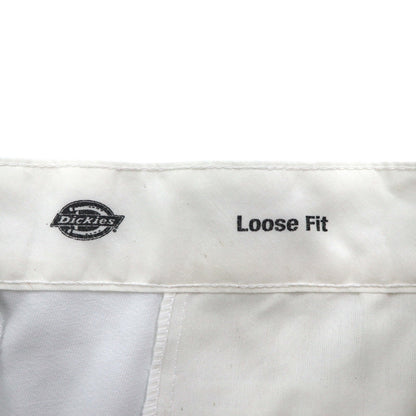 Dickies ルーズフィット Loose Fit 13インチ ショート ワークパンツ Multi-Use Pocket Work Shorts L 膝下丈 42283WH 未使用品