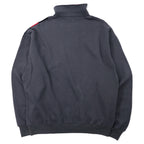JERZEES Half Zip Sweatshirt XL Gray Cotton Big Size