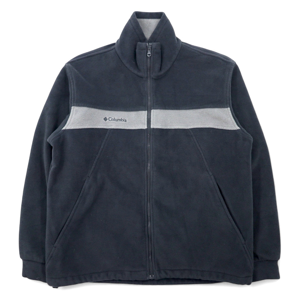Columbia 3WAY マウンテンパーカー M ブルー ナイロン フリース ライナー フード収納式 ロゴ 刺繍 Bugadoo スリランカ製