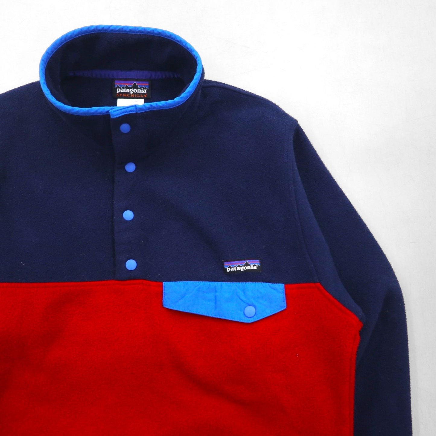 Patagonia シンチラ SYNCHILLA ハーフスナップT プルオーバー フリースジャケット S バイカラー 胸ポケット 25580