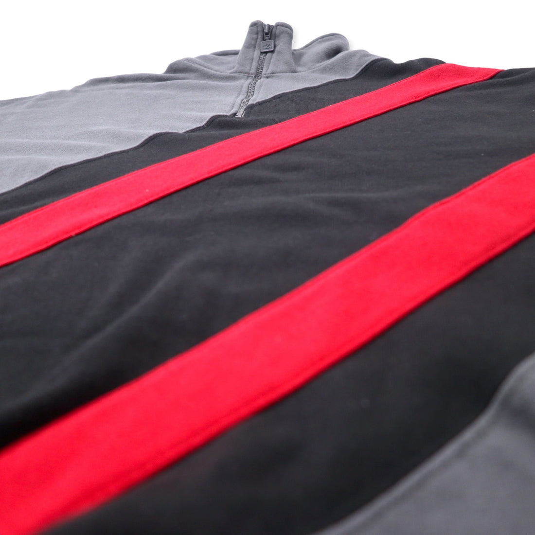 JERZEES Half Zip Sweatshirt XL Gray Cotton Big Size