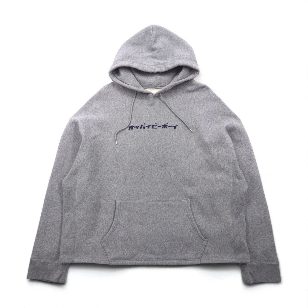 sillage Hanging Fleece Wide Hoodie, Free Size, Gray, Oppai B-Boy, Made in Japan