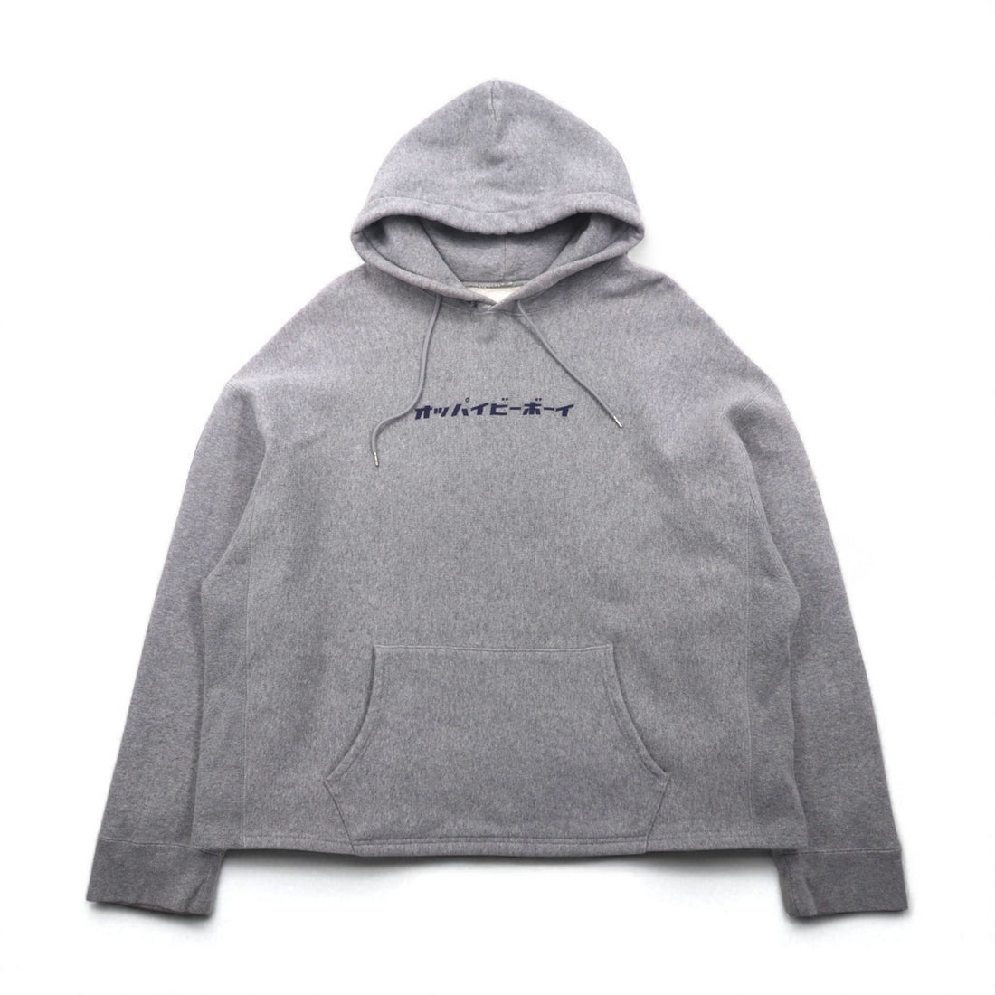 sillage Hanging Fleece Wide Hoodie, Free Size, Gray, Oppai B-Boy, Made in Japan