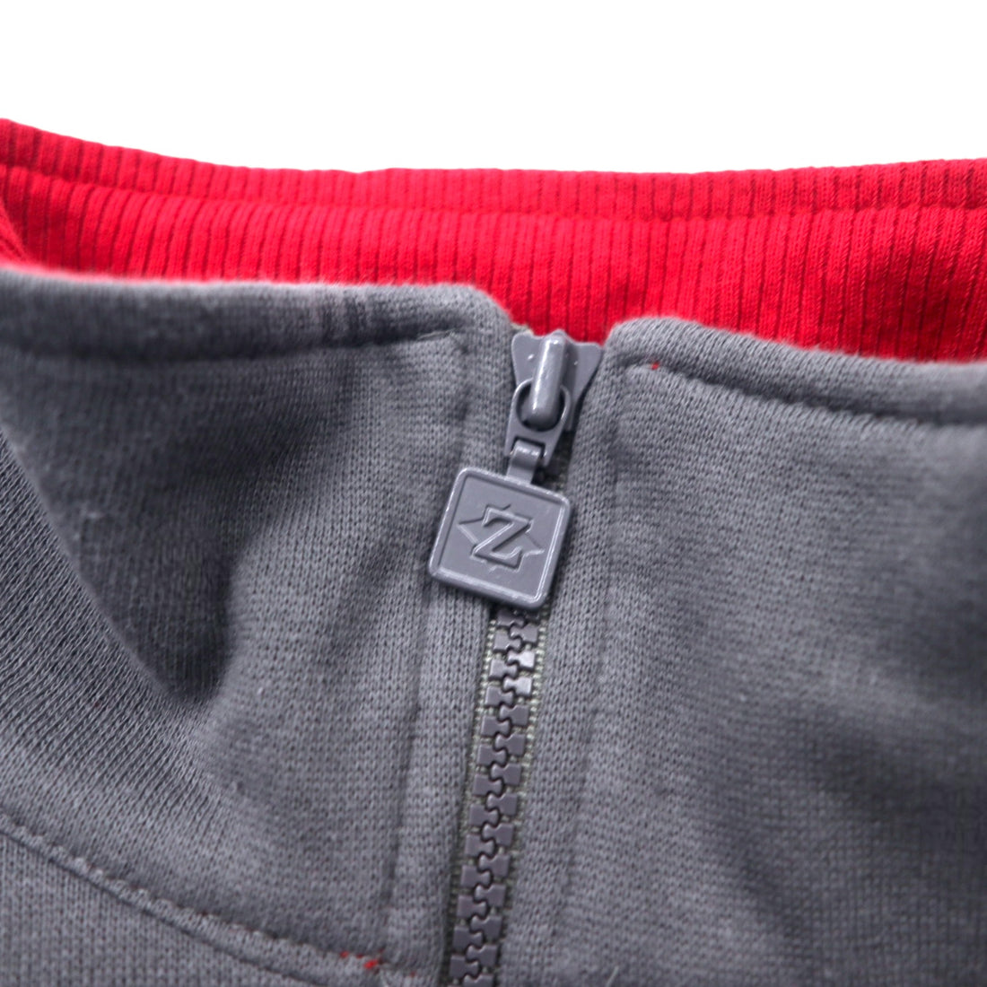 JERZEES Half Zip Sweatshirt XL Gray Cotton Big Size