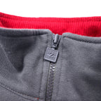 JERZEES Half Zip Sweatshirt XL Gray Cotton Big Size
