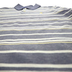 Brooks Brothers  ボーダー ポロシャツ L ブルー PERFORMANCE POLO SLIM FIT