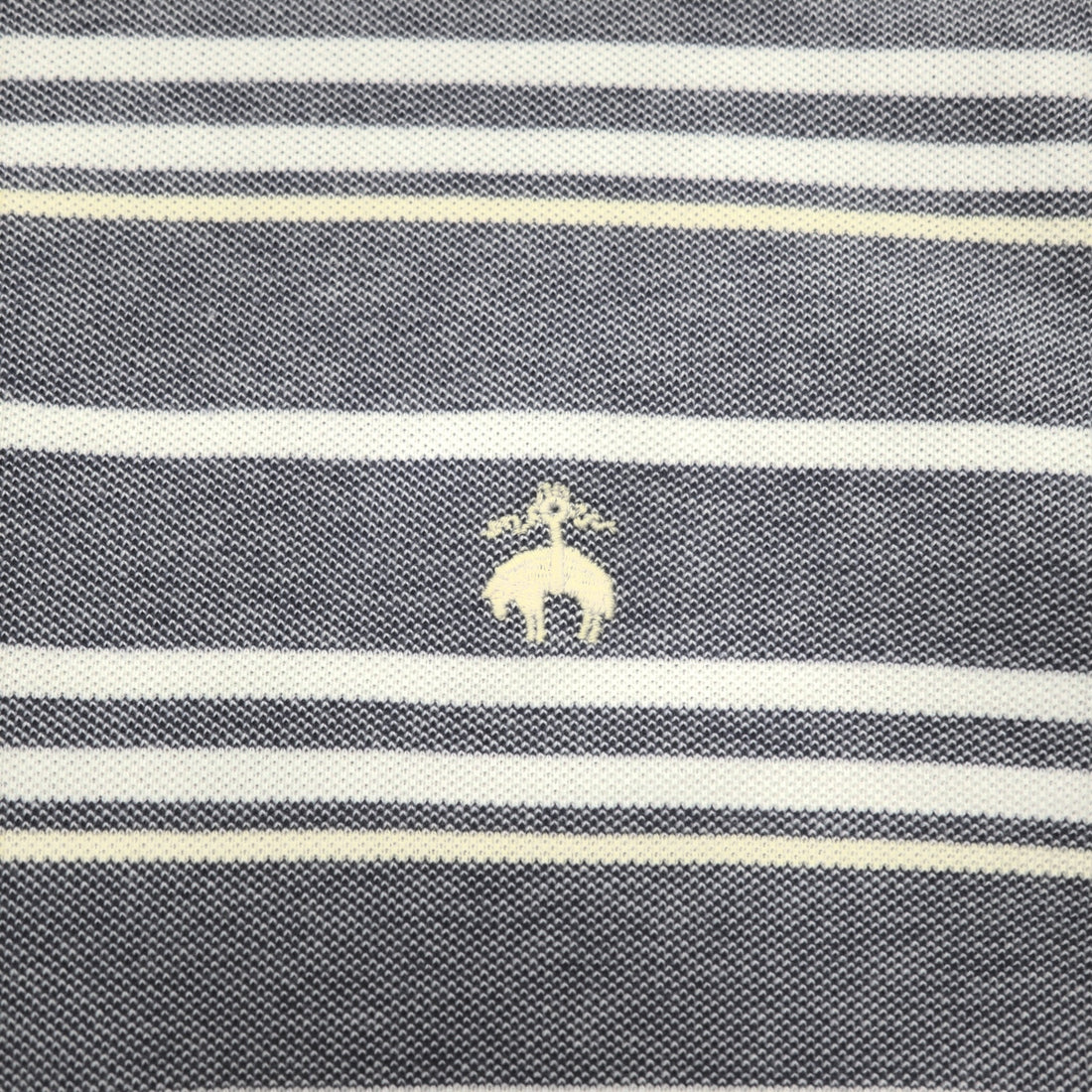 Brooks Brothers  ボーダー ポロシャツ L ブルー PERFORMANCE POLO SLIM FIT