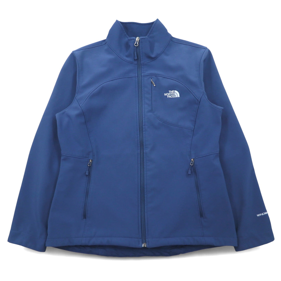 THE NORTH FACE Windwall WINDWALL Softshell Jacket L Navy Fleece Liner US Standard