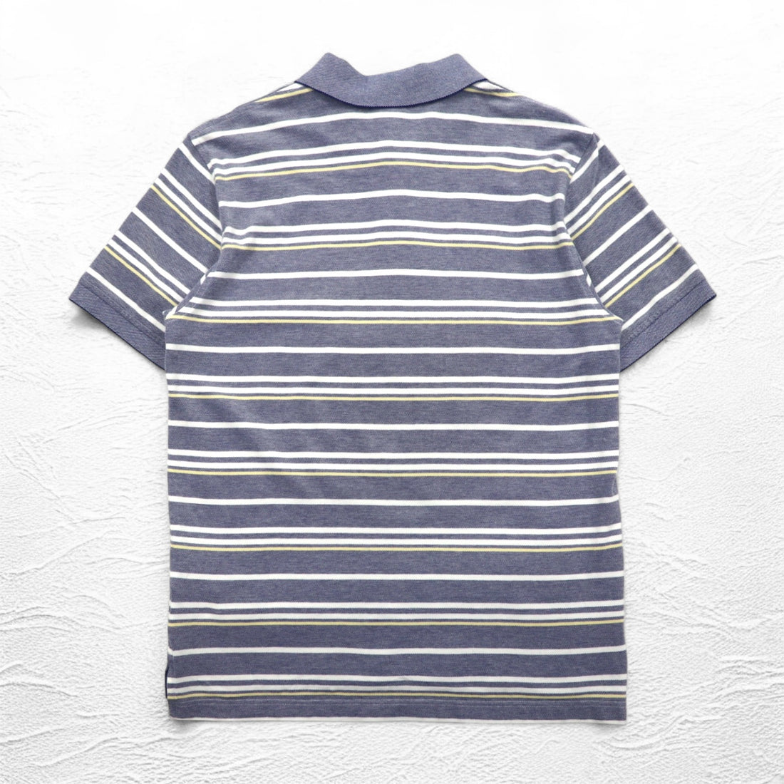 Brooks Brothers  ボーダー ポロシャツ L ブルー PERFORMANCE POLO SLIM FIT