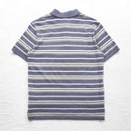 Brooks Brothers  ボーダー ポロシャツ L ブルー PERFORMANCE POLO SLIM FIT