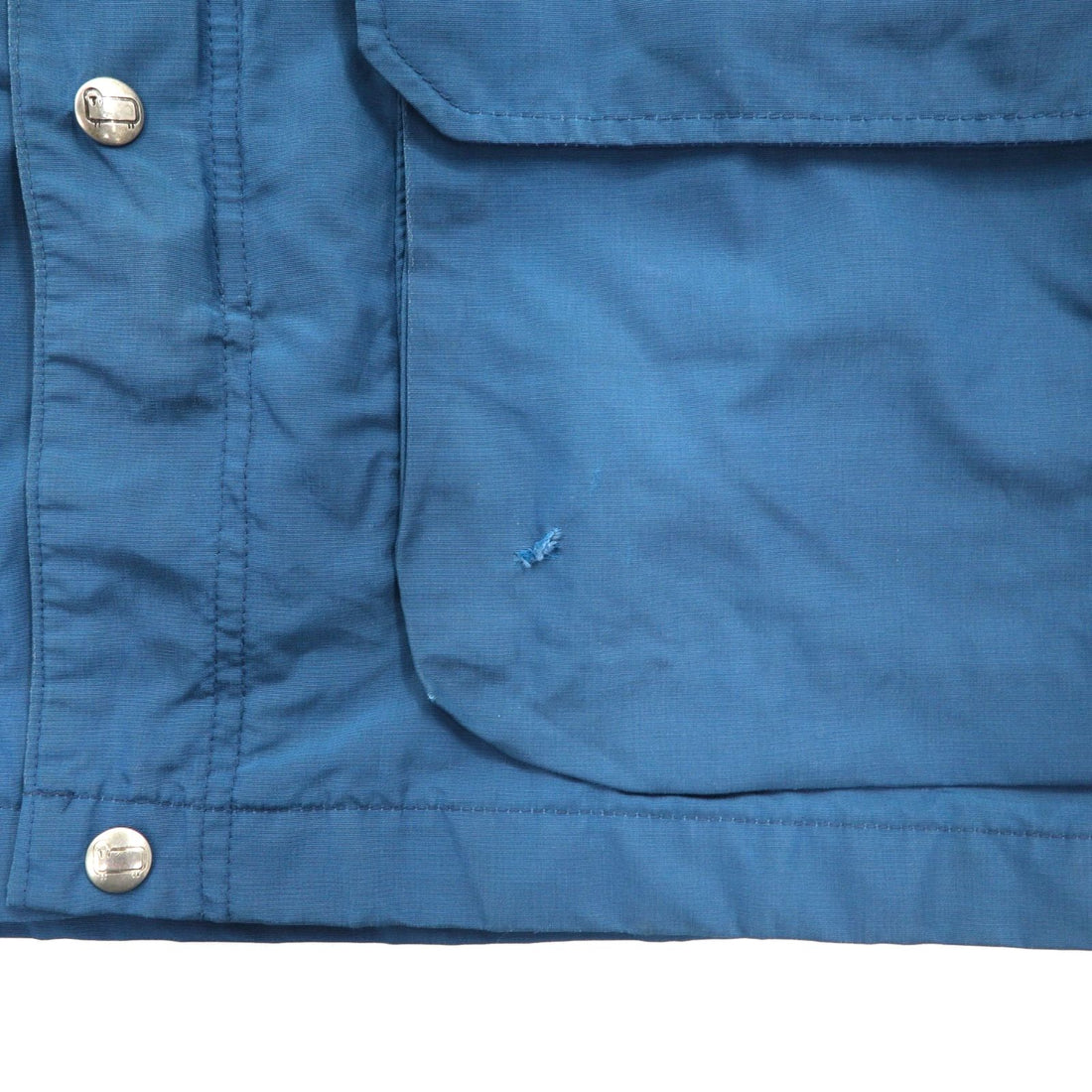Woolrich 80s USA Made Mountain Parka, Size L, Navy, Blanket Liner, Double Zip, Waist Drawcord