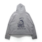 sillage Hanging Fleece Wide Hoodie, Free Size, Gray, Oppai B-Boy, Made in Japan