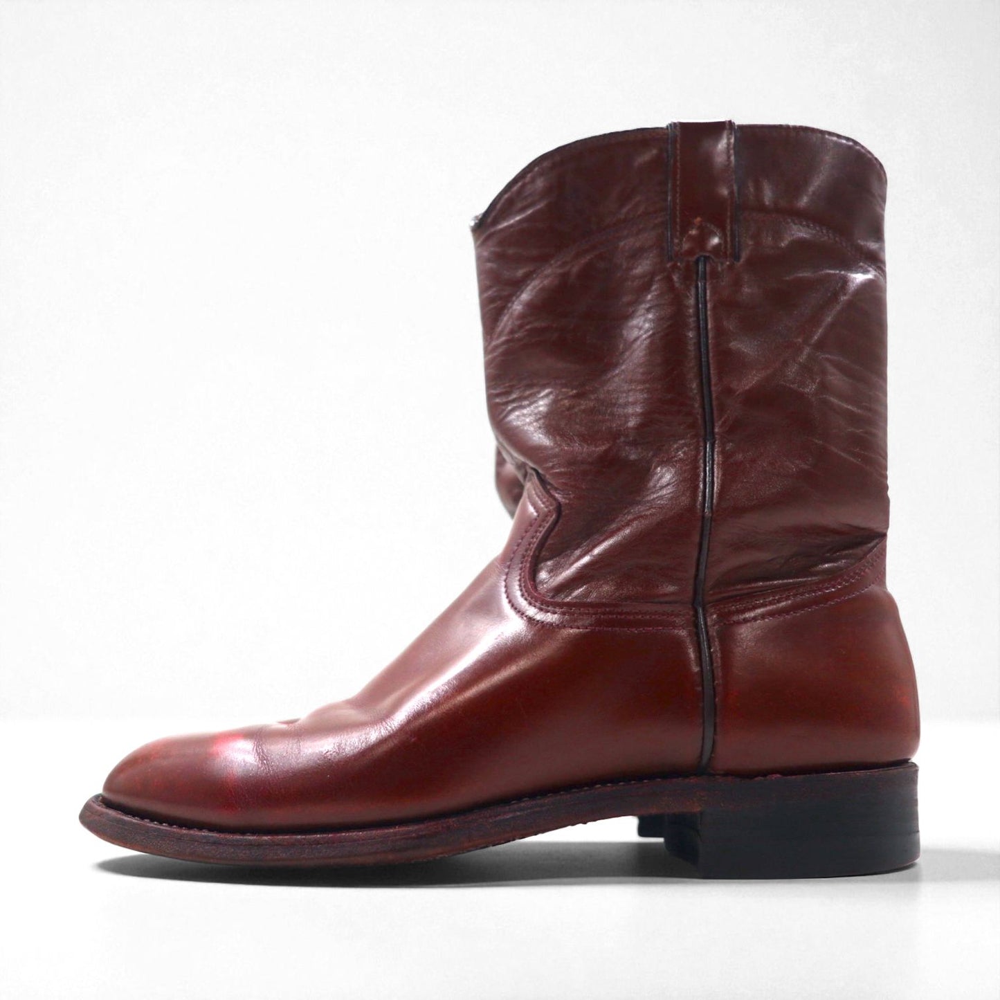 90s USA Vintage Roper Boots ローパーブーツ 27cm ペコス ウエスタン USA製 TEXAS刻印 カービングステッチ