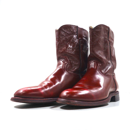 90s USA Vintage Roper Boots ローパーブーツ 27cm ペコス ウエスタン USA製 TEXAS刻印 カービングステッチ