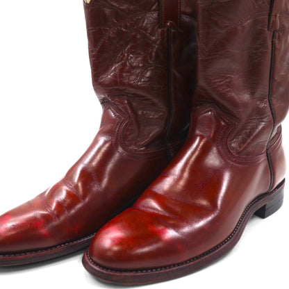 90s USA Vintage Roper Boots ローパーブーツ 27cm ペコス ウエスタン USA製 TEXAS刻印 カービングステッチ