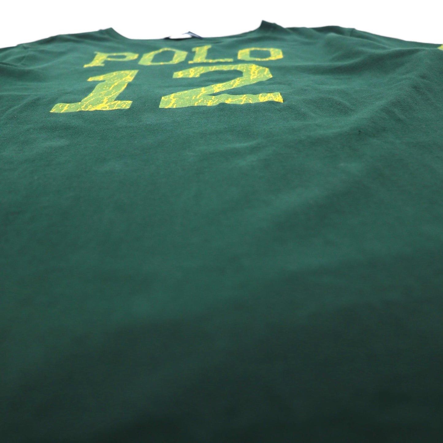 Polo by Ralph Lauren 90年代 ナンバリング フットボール Tシャツ M グリーン コットン