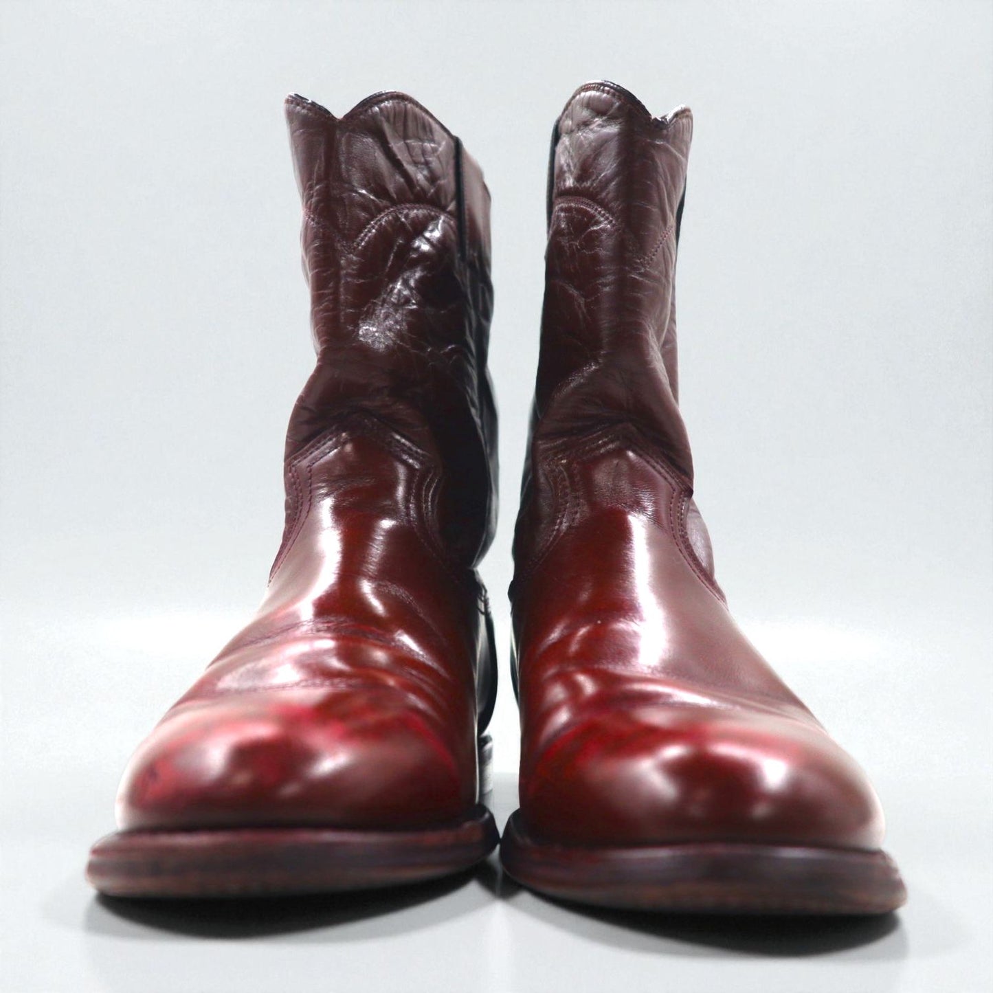 90s USA Vintage Roper Boots ローパーブーツ 27cm ペコス ウエスタン USA製 TEXAS刻印 カービングステッチ