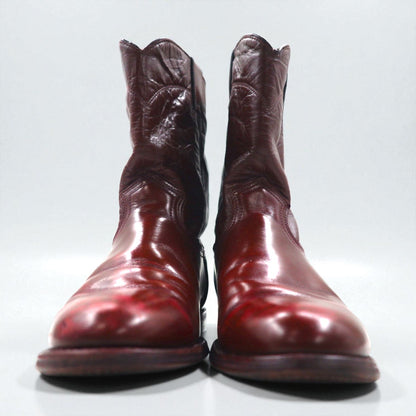 90s USA Vintage Roper Boots ローパーブーツ 27cm ペコス ウエスタン USA製 TEXAS刻印 カービングステッチ