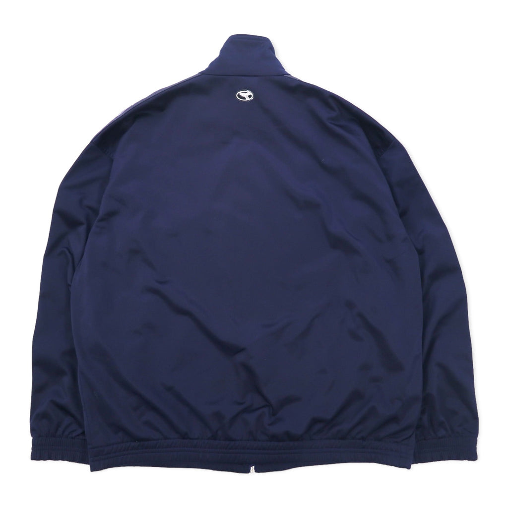DIADORA 00s Track Jacket Jersey L Navy Polyester Tape Logo