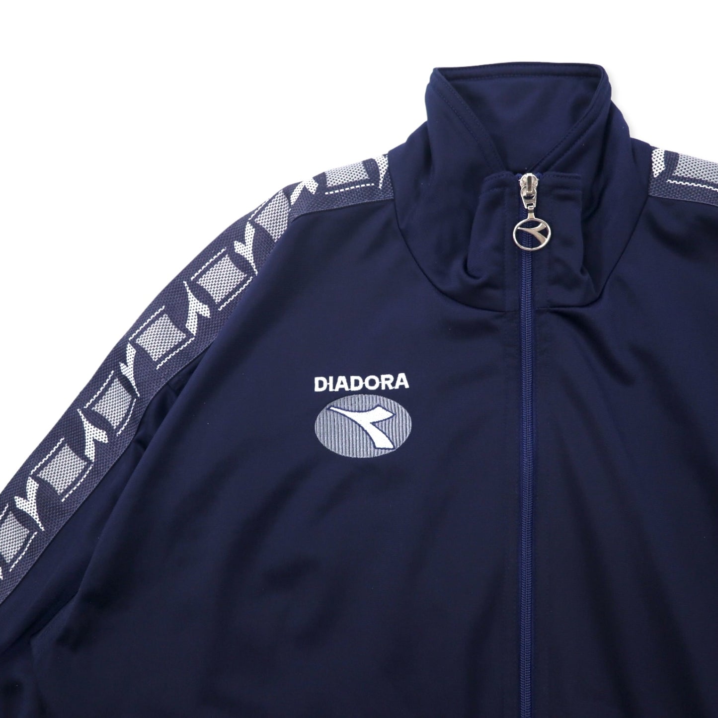 DIADORA 00年代 トラックジャケット ジャージ L ネイビー ポリエステル テープロゴ