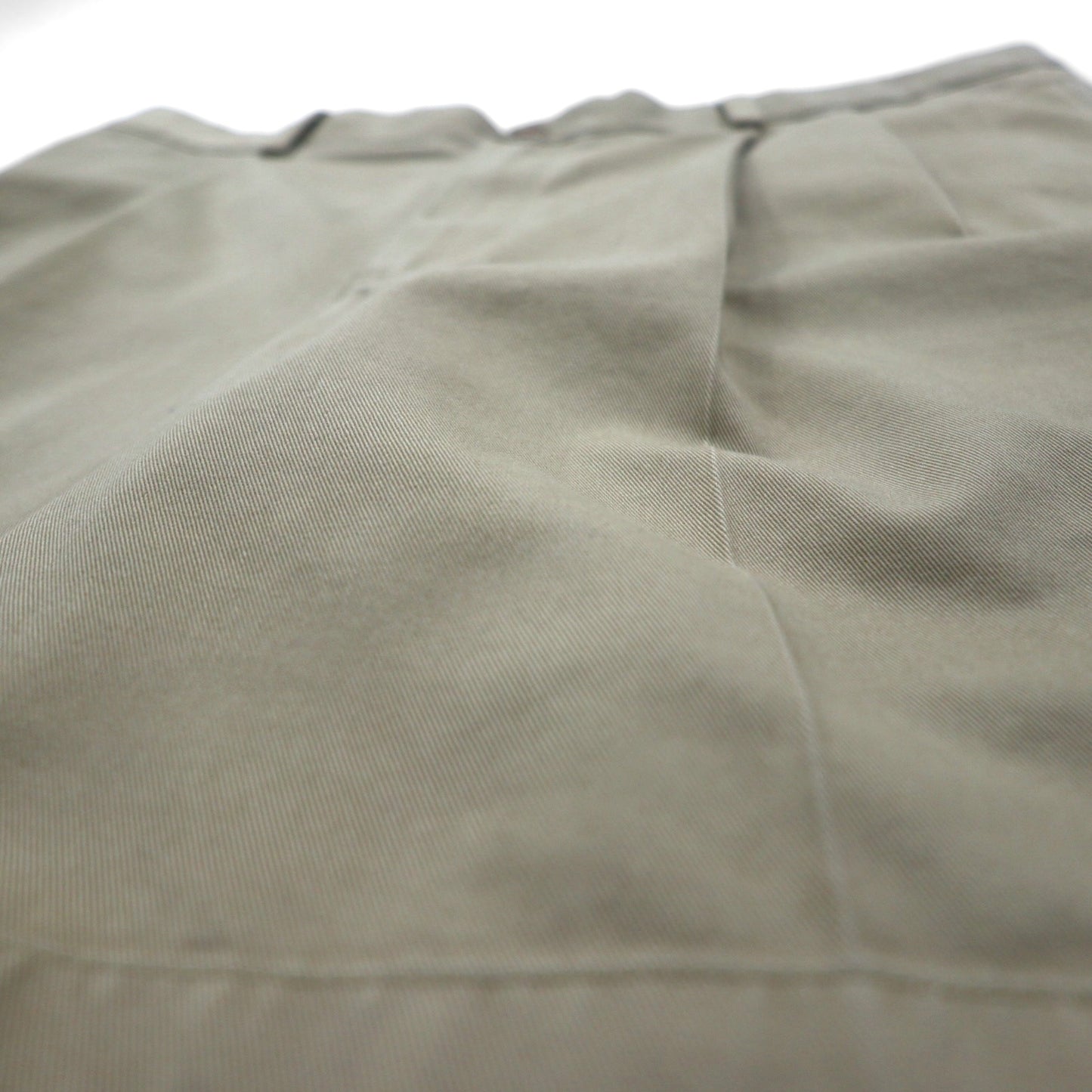 L.L.Bean クラシックフィット 2タック ショート チノパンツ ハーフパンツ L ベージュ コットン 267791