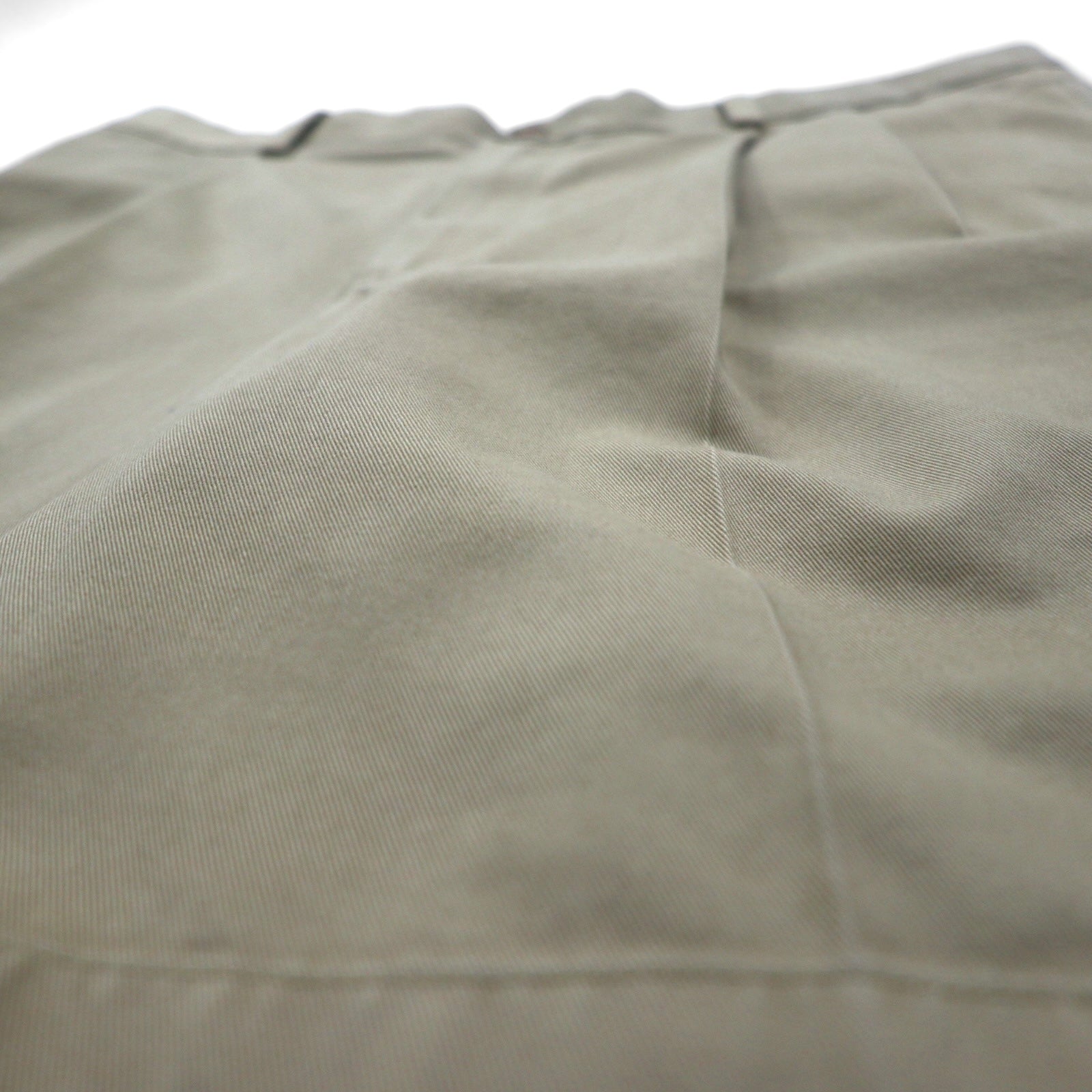 LLBean Classic Fit 2-Pleated Short Chino Pants, Size L, Beige, Cotton, 267791