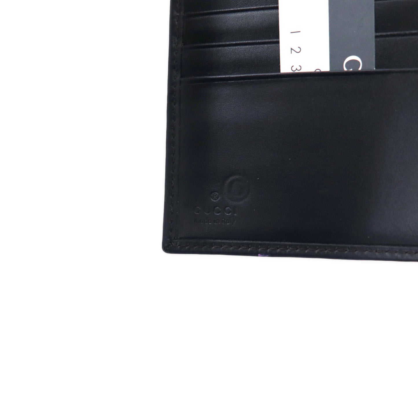 GUCCI Wホック ジャッキー 2つ折り財布 ブラック スエード レザー 035 3661 2169 イタリア製 未使用品