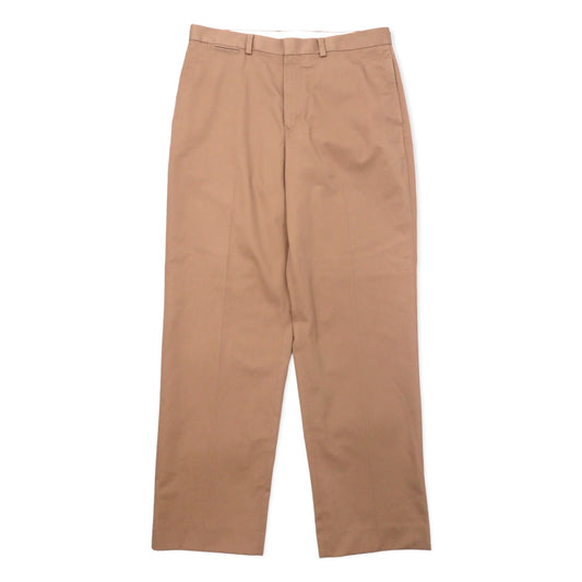 L.L.BEAN センタープレス チノパンツ 34 ベージュ コットンツイル NATURAL FIT リンクルフリー 形態安定 262553