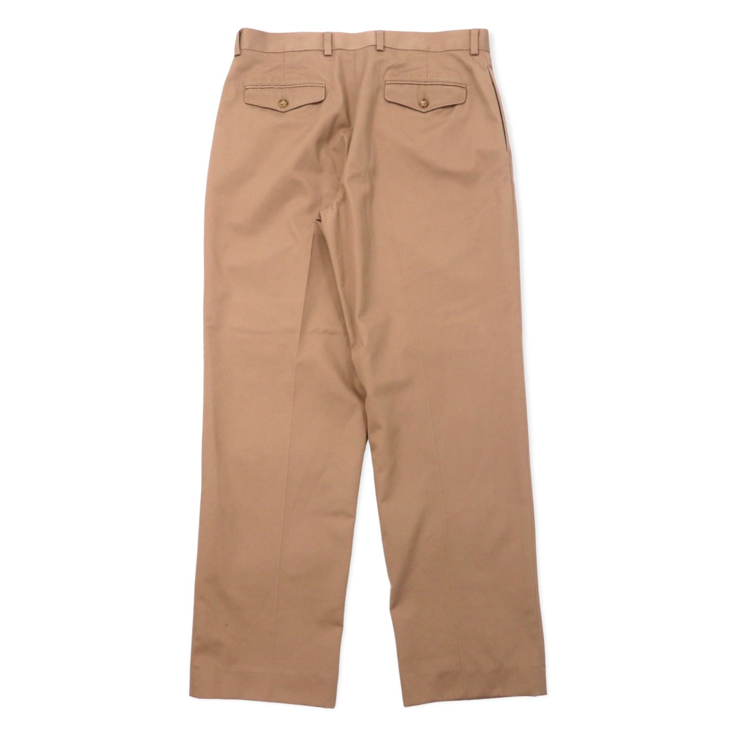 L.L.BEAN センタープレス チノパンツ 34 ベージュ コットンツイル NATURAL FIT リンクルフリー 形態安定 262553