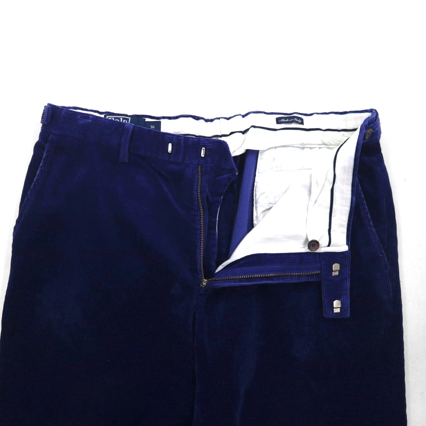 Polo Ralph Lauren イタリア製 コーデュロイ チノパンツ ワークパンツ L ネイビー テーパード