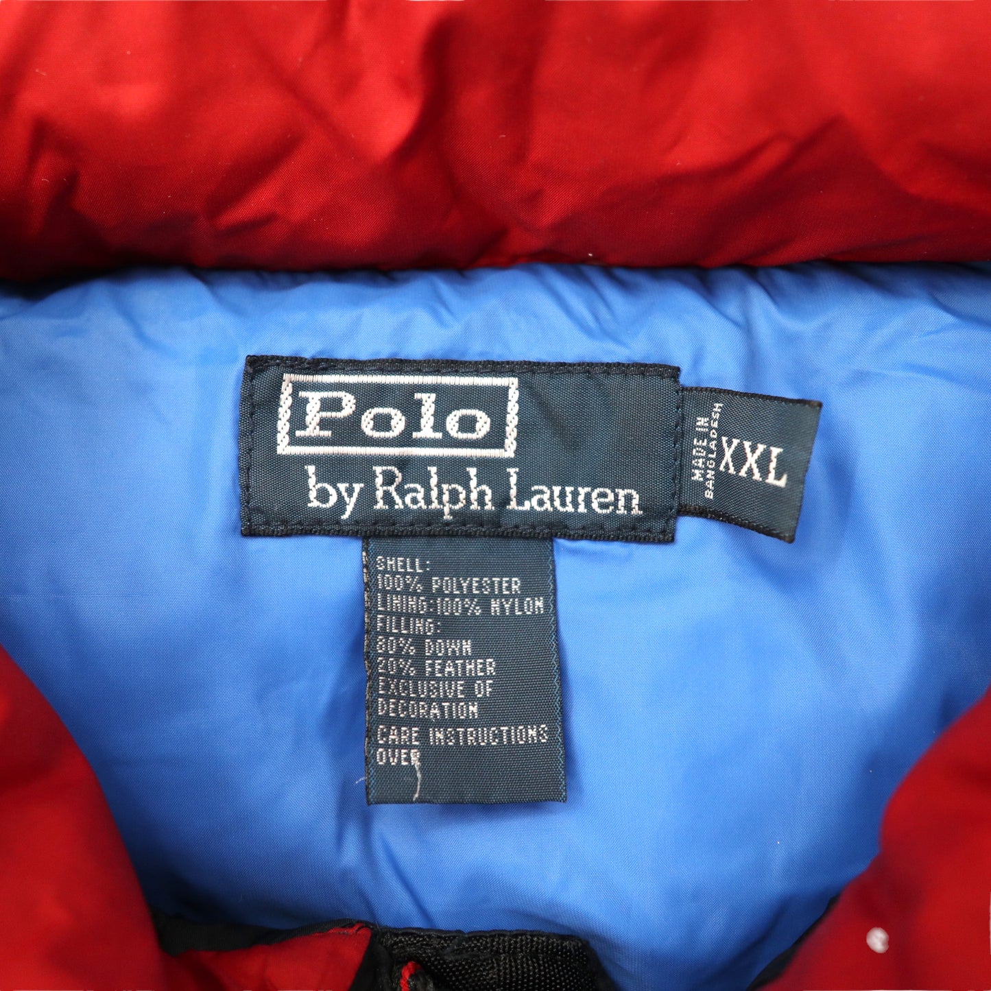 Polo by Ralph Lauren ビッグポニー ダウンベスト XXL ブラック ポリエステル USA ダブルジップ