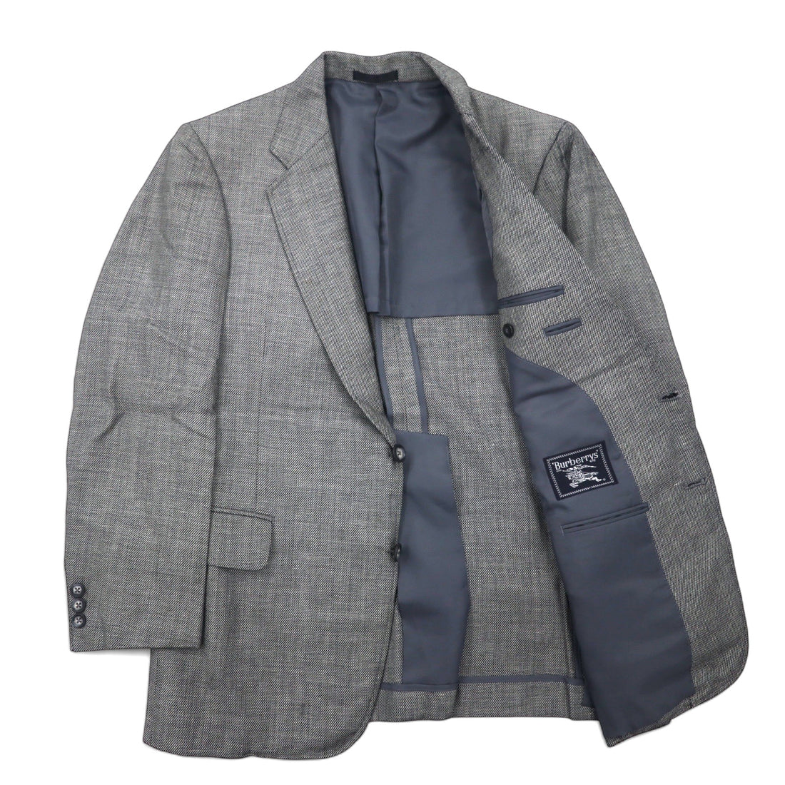 Burberrys 2B Suit Set 170AB5 Grey Wool Old