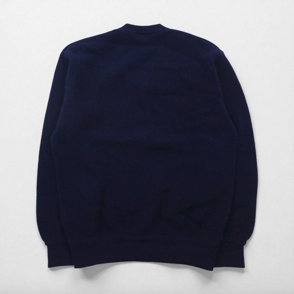CHEMISE LACOSTE 80年代 日本製 Vネック ニット セーター S ネイビー ワンポイントロゴ