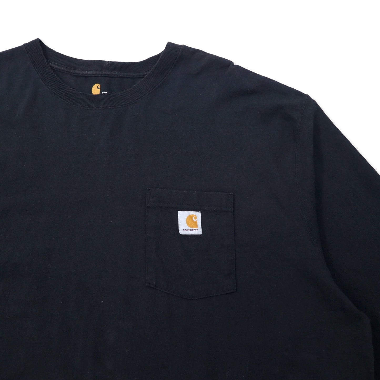 carhartt ロングスリーブ ポケットTシャツ ロンT 3XL ブラック コットン ORIGINAL FIT ビッグサイズ