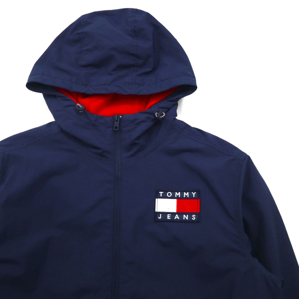 TOMMY JEANS Padded Zip-Up Mountain Parka, Size S, Navy, Padding, DM0DM07120
