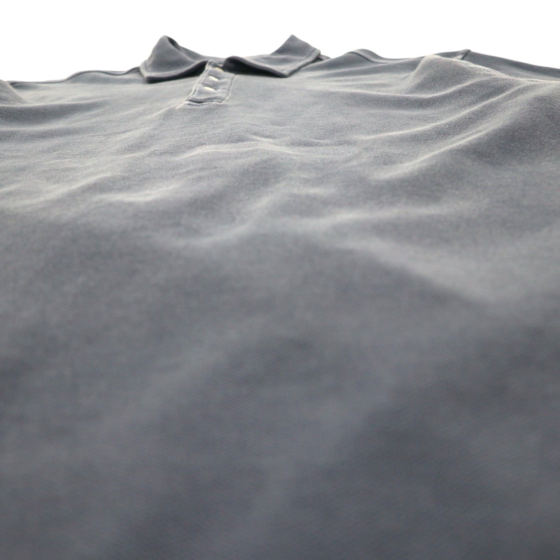 Eddie Bauer 90s Vintage Pique Polo Shirt, Large, Grey, Cotton