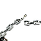 GIVENCHY ヴィンテージ オールド  2WAY ネックレス 3連 ブレスレット シルバー ロゴモチーフ