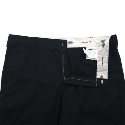 Dickies リラックスフィット RELAXED FIT T/Cツイル ショート ワークパンツ ハーフパンツ XL ブラック WR852