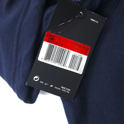 NIKE プルオーバー パーカー L ネイビー 裏起毛 スウッシュロゴ JUST DO IT HOODIE 928717-451 未使用品