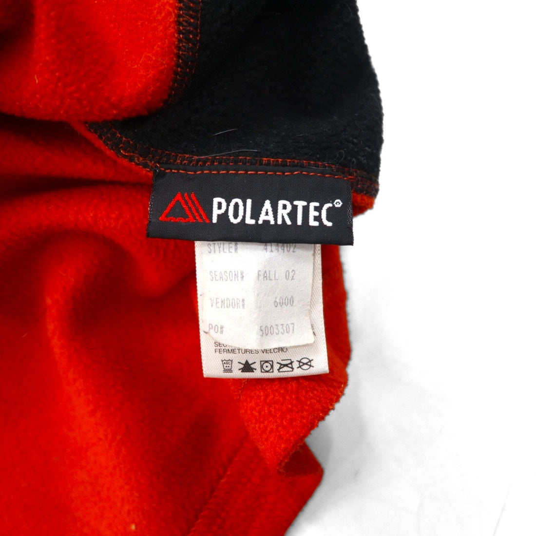 THE NORTH FACE POLARTEC Half-Zip Fleece Jacket, Size M, Orange, Made in Canada