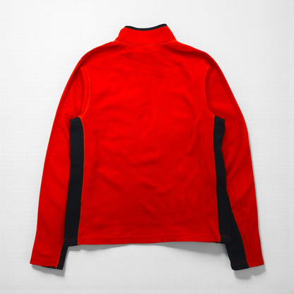 THE NORTH FACE POLARTEC Half-Zip Fleece Jacket, Size M, Orange, Made in Canada