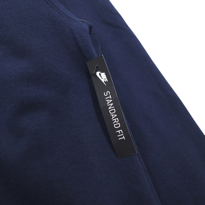 NIKE プルオーバー パーカー L ネイビー 裏起毛 スウッシュロゴ JUST DO IT HOODIE 928717-451 未使用品