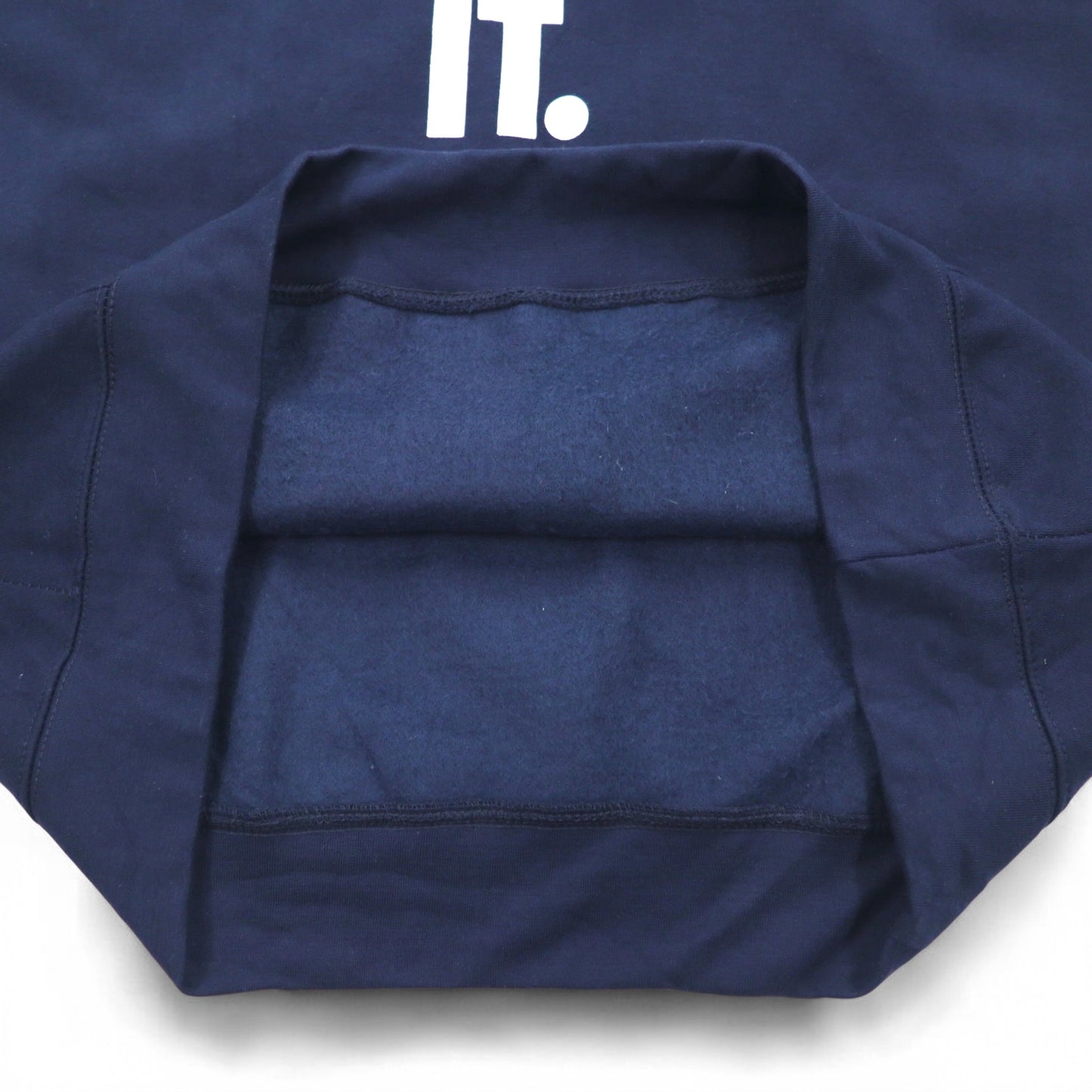 NIKE プルオーバー パーカー L ネイビー 裏起毛 スウッシュロゴ JUST DO IT HOODIE 928717-451 未使用品