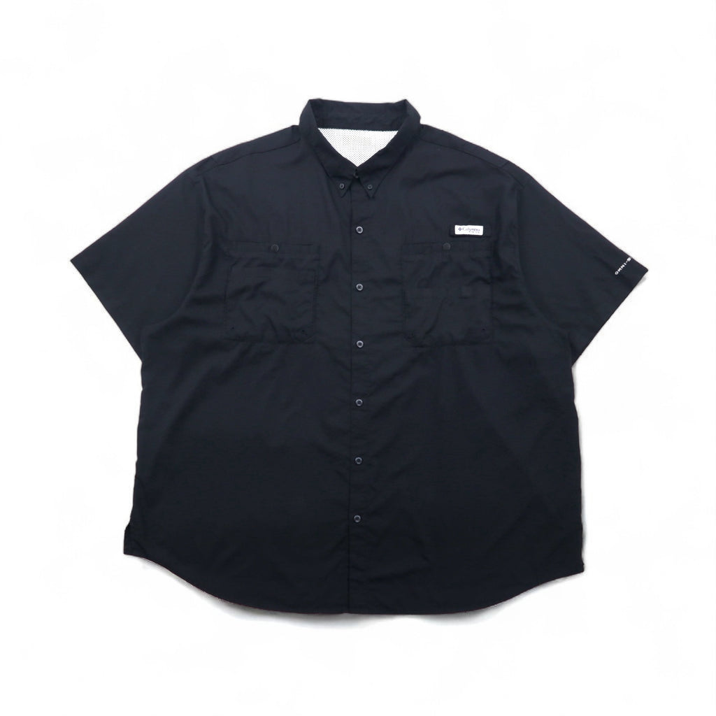 Columbia PFG Tamiami II Button-Down Fishing Shirt, Size 2XL, Black, OMNI-SHADE, FS7266