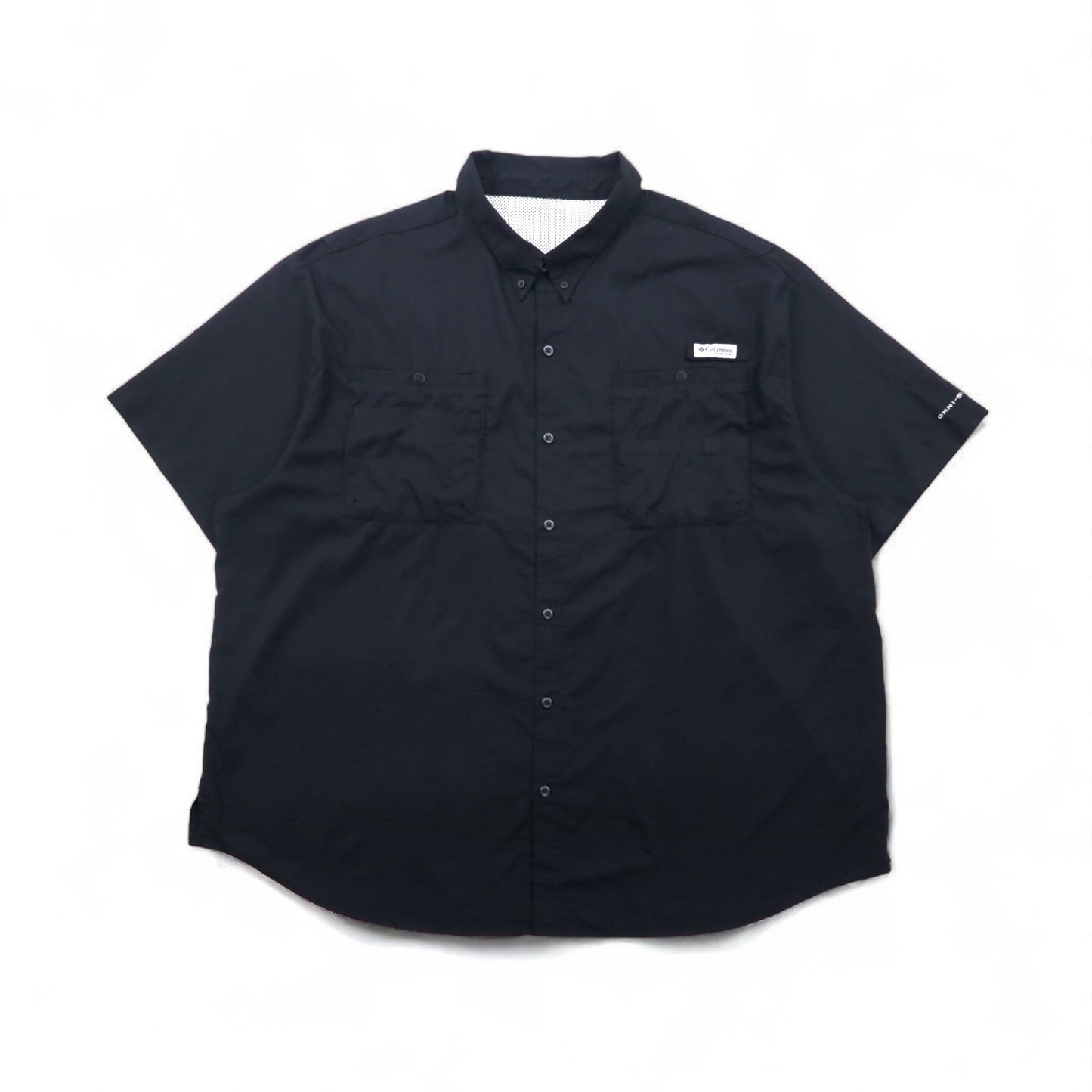 Columbia PFG タミアミ TAMIAMI II ボタンダウン フィッシングシャツ 2XL ブラック OMNI-SHADE オムニシェード FS7266