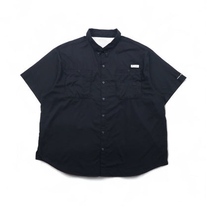 Columbia PFG タミアミ TAMIAMI II ボタンダウン フィッシングシャツ 2XL ブラック OMNI-SHADE オムニシェード FS7266