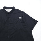 Columbia PFG Tamiami II Button-Down Fishing Shirt, Size 2XL, Black, OMNI-SHADE, FS7266