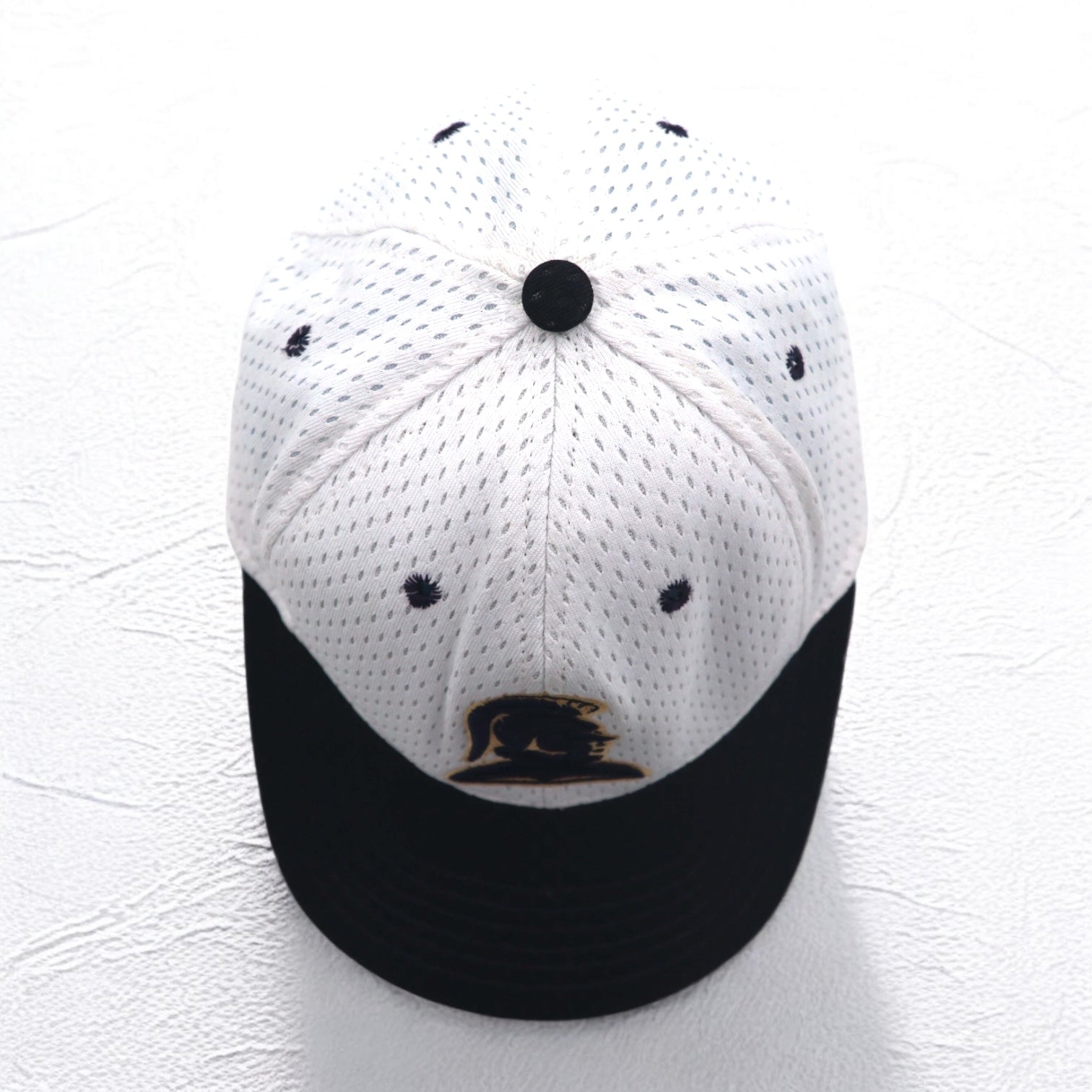 90年代 USA製 Pro-Line バイカラー ベースボールキャップ ONE ホワイト メッシュ